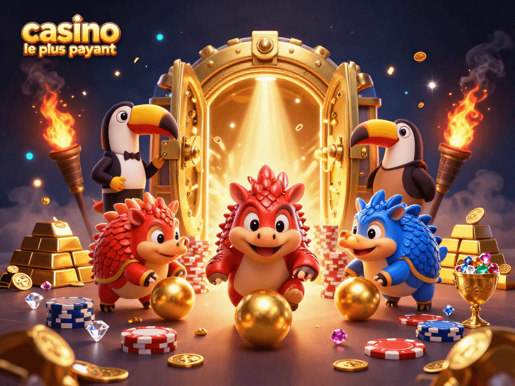 Jouez au casino en ligne le plus payant avec des pangolins rivaux animés!