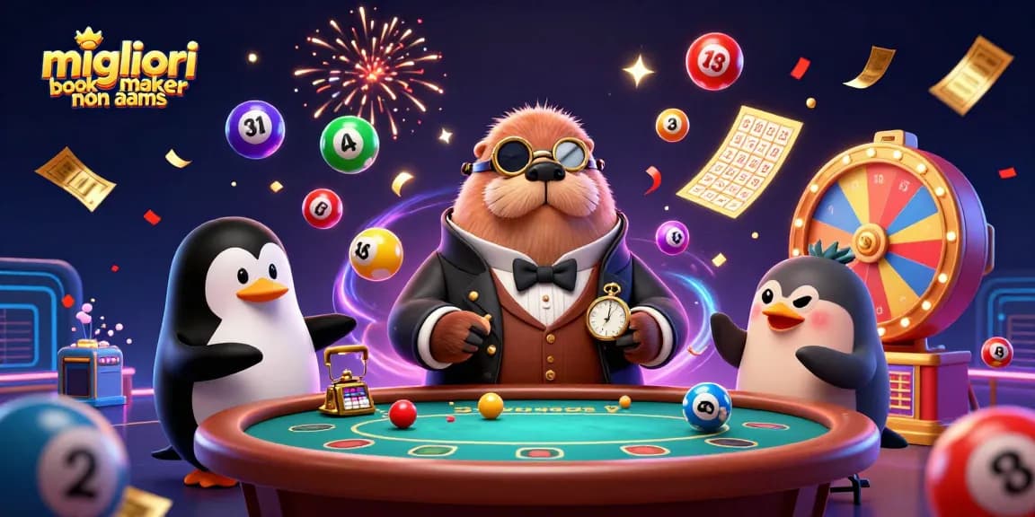 Migliori bookmaker non AAMS: gioca a poker con personaggi animati in una scena di festa subacquea