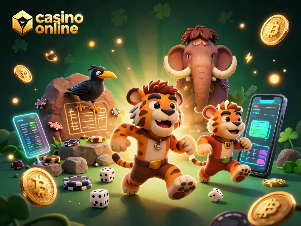 Participa en el casino online y gana con los dados y fichas prehistóricas.