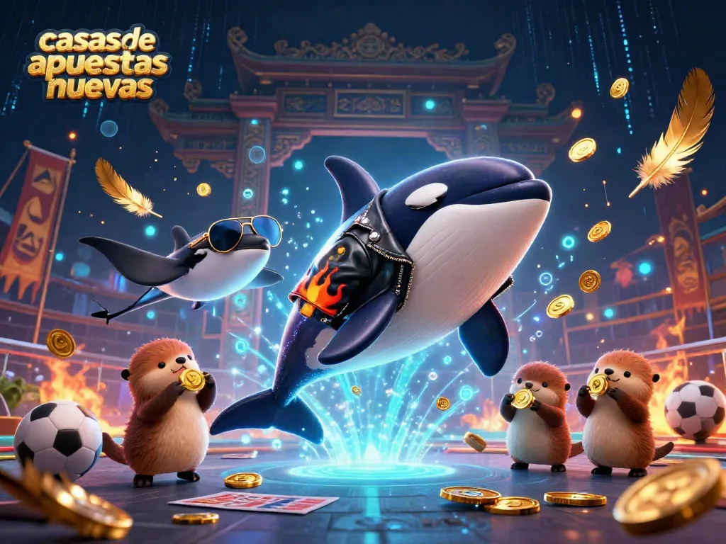 Vive la emoción de las casas de apuestas nuevas mientras disfrutas de esta dinámica ilustración 3D única.