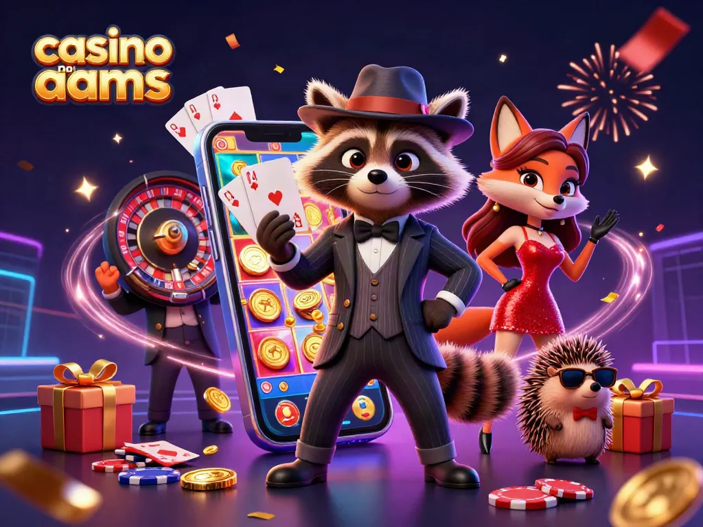 Gioca in un casinò non AAMS con personaggi vivaci e giochi avvincenti, tra cui slot e carte.