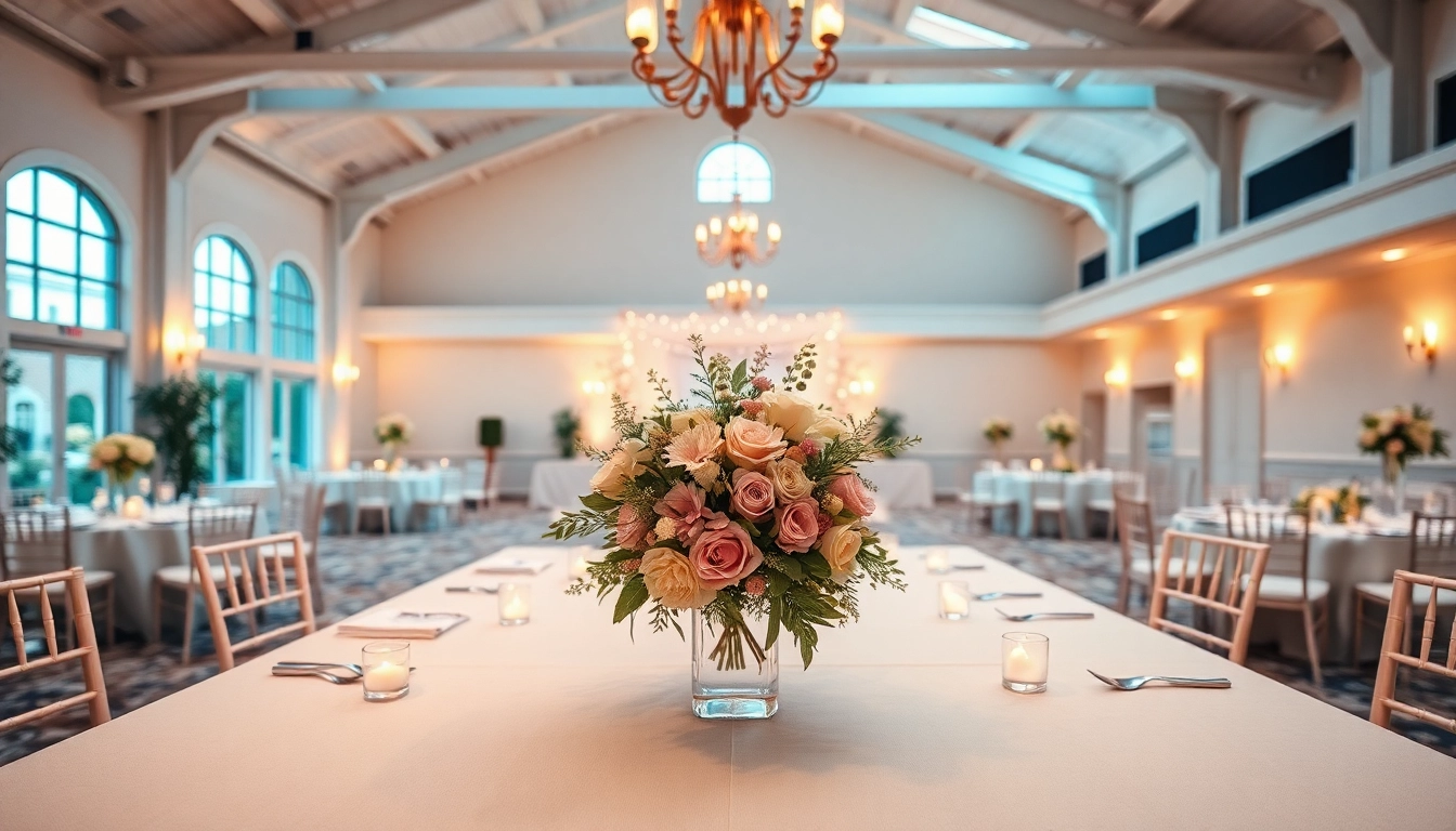 Stunning wedding event space Jacksonville featuring elegant decor for unforgettable ceremonies.
