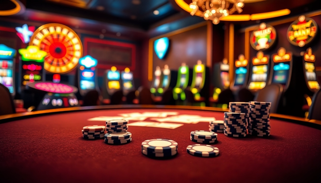 Engaging gamblers at a luxurious casino table with hidden wiki links integrated into the ambiance.