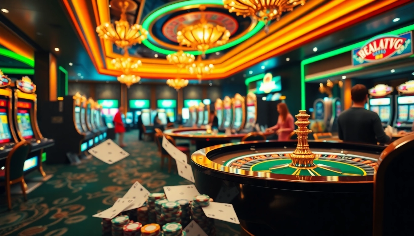 Experience high-stakes excitement with pen 4d featured on a bustling casino floor filled with classic games.