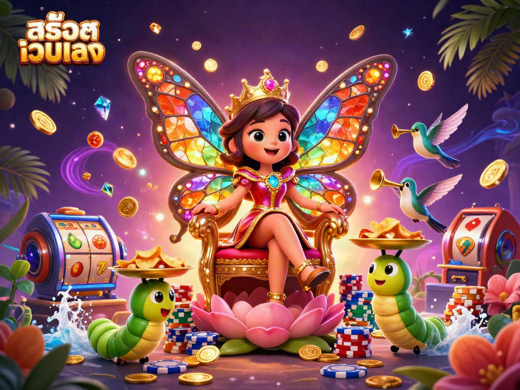 Spin the reels at สล็อตเว็บตรง with vibrant symbols and dazzling casino elements