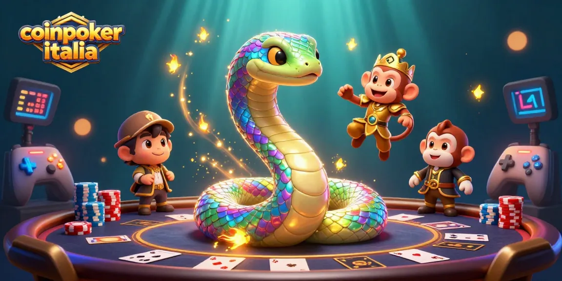 Gioca a CoinPoker Italia con un'atmosfera incantevole di poker e colori vivaci.