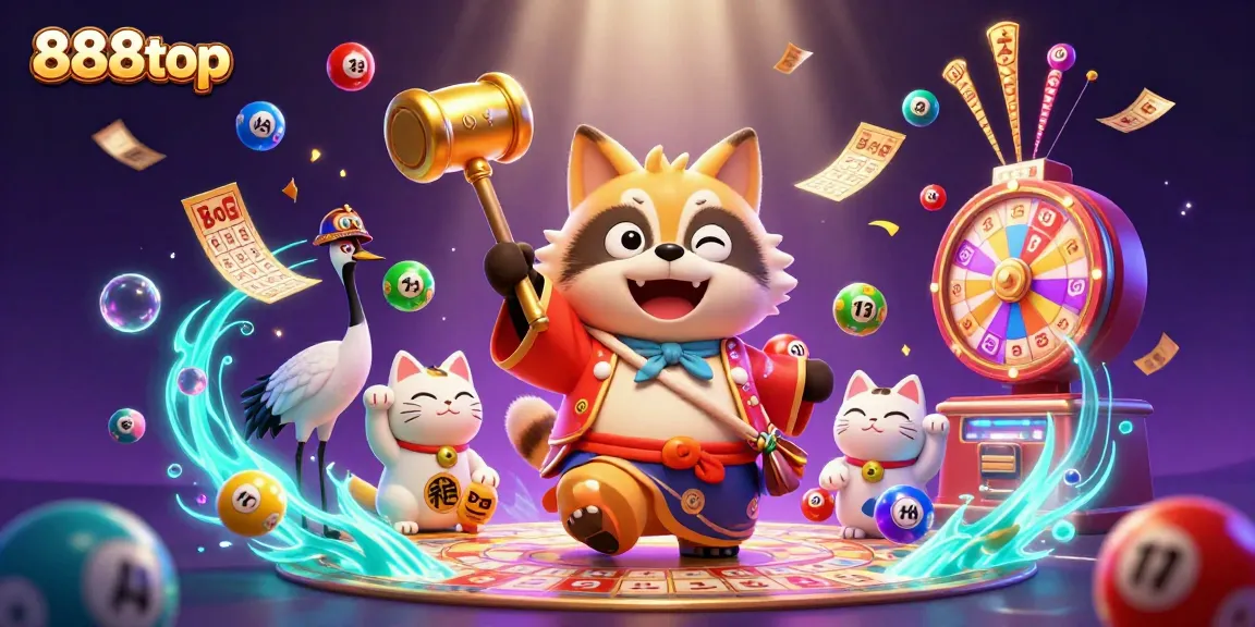 Experience the excitement with 888top's vibrant casino games and colorful lottery elements!