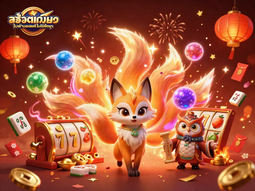 เล่นเกม สล็อตเว็บตรงไม่ผ่านเอเย่นต์ไม่มีขั้นต่ํา ด้วย 3D ฟ็อกซ์เก้าหาง และนกฮูกที่ชาญฉลาด