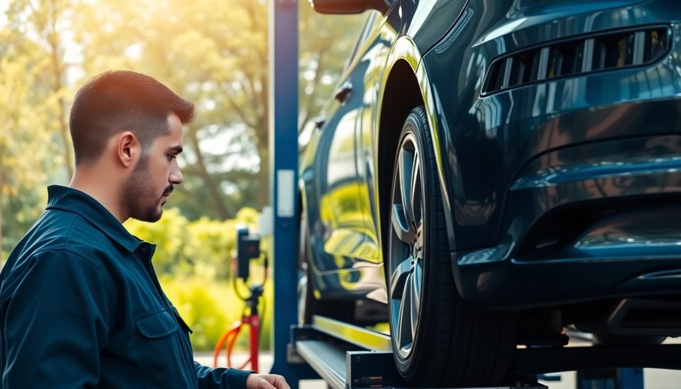 Evaluate extended auto warranty plans with a mechanic performing a thorough vehicle inspection.