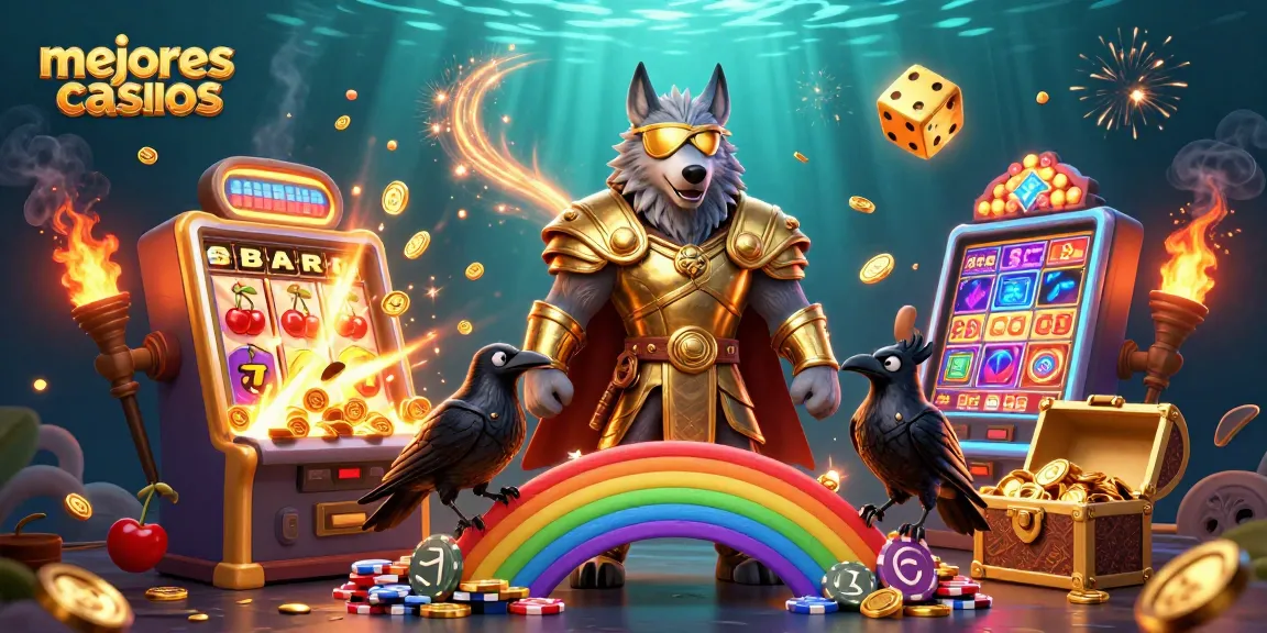 Explora los mejores casinos y disfruta de grandes jackpots en esta vibrante escena de casino.
