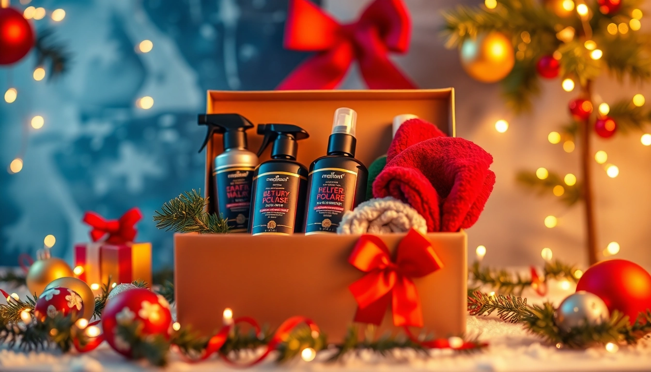 Surprise someone with a Christmas car detailing gift set featuring premium products and a festive presentation.