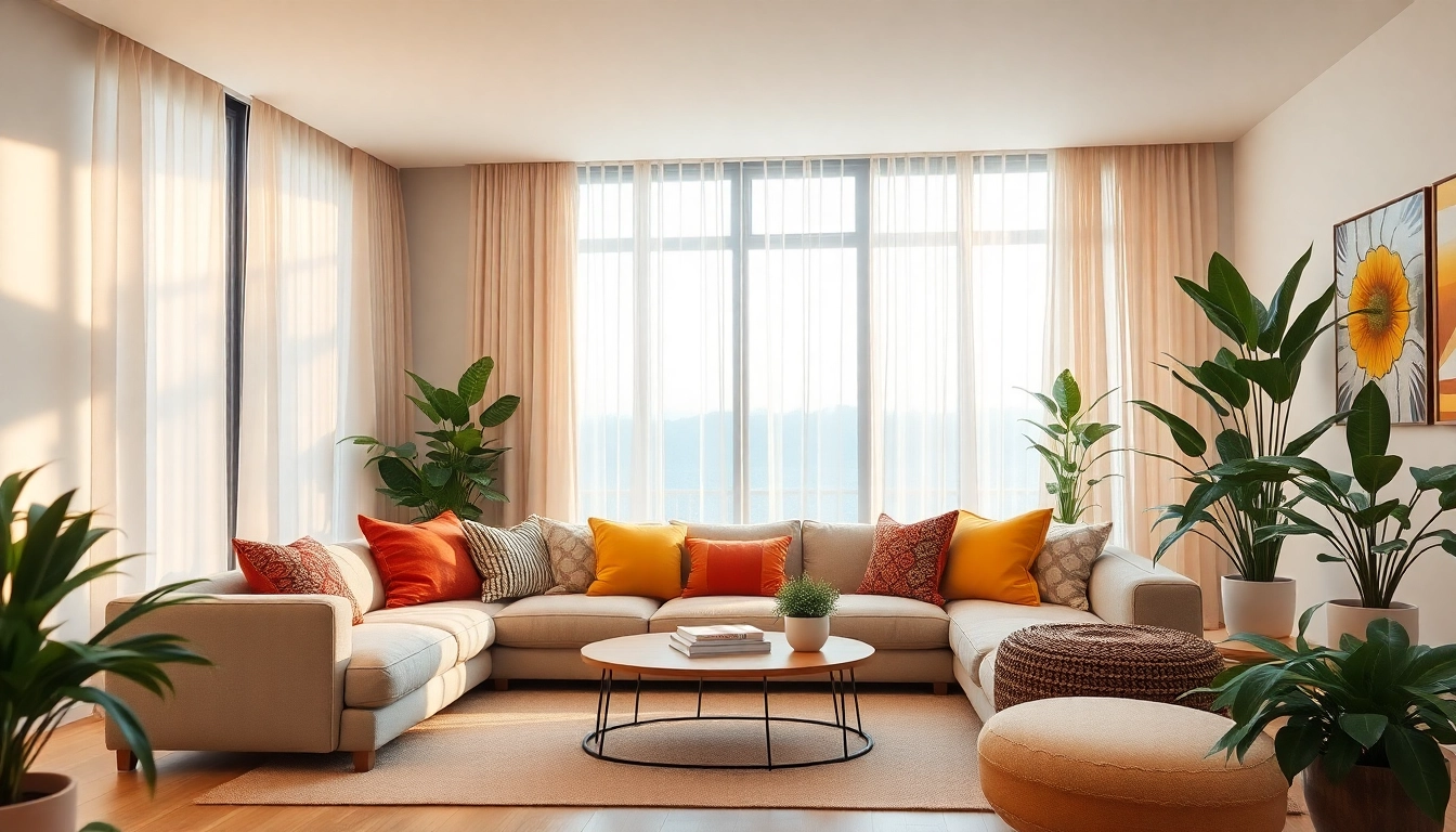 Experience Seamless Living in a beautifully designed lounge with natural light and cozy decor.