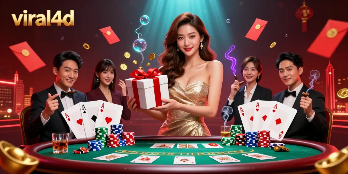 Experience thrilling gameplay with viral4d in a dynamic online casino setting, rich with poker elements.