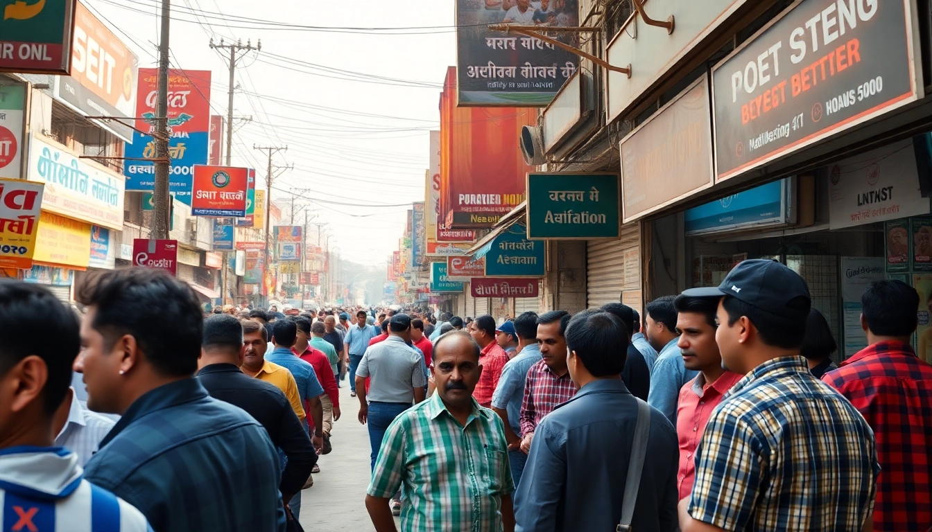 Engaged bettors exploring sports betting in India, surrounded by vibrant cultural elements.
