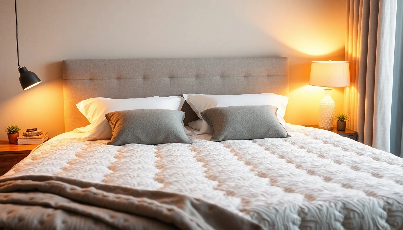 Materasso matrimoniale memory di alta qualità su un letto comodo, ideale per un sonno rigenerante.