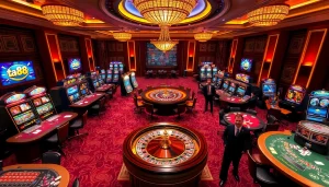 Engage with the thrilling ta 88 casino atmosphere featuring dynamic gaming tables and luxurious decor.
