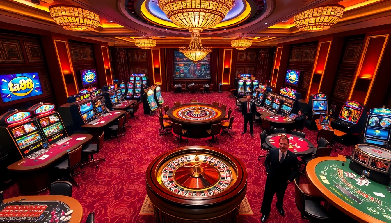 Engage with the thrilling ta 88 casino atmosphere featuring dynamic gaming tables and luxurious decor.