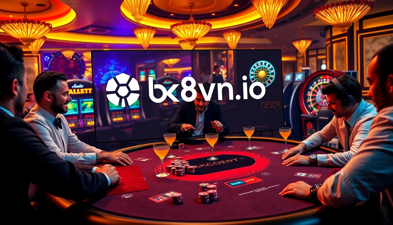 Experience high-stakes excitement at bk8vn.io with thrilling poker gameplay and vibrant casino visuals.