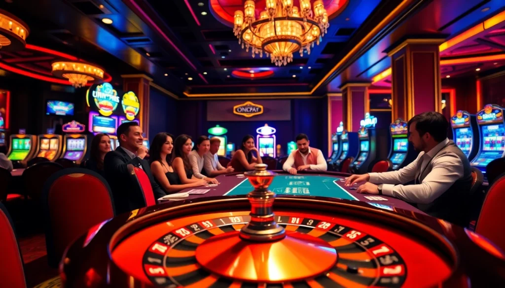 Experience thrilling games with onicplay at the vibrant casino tables filled with excitement.