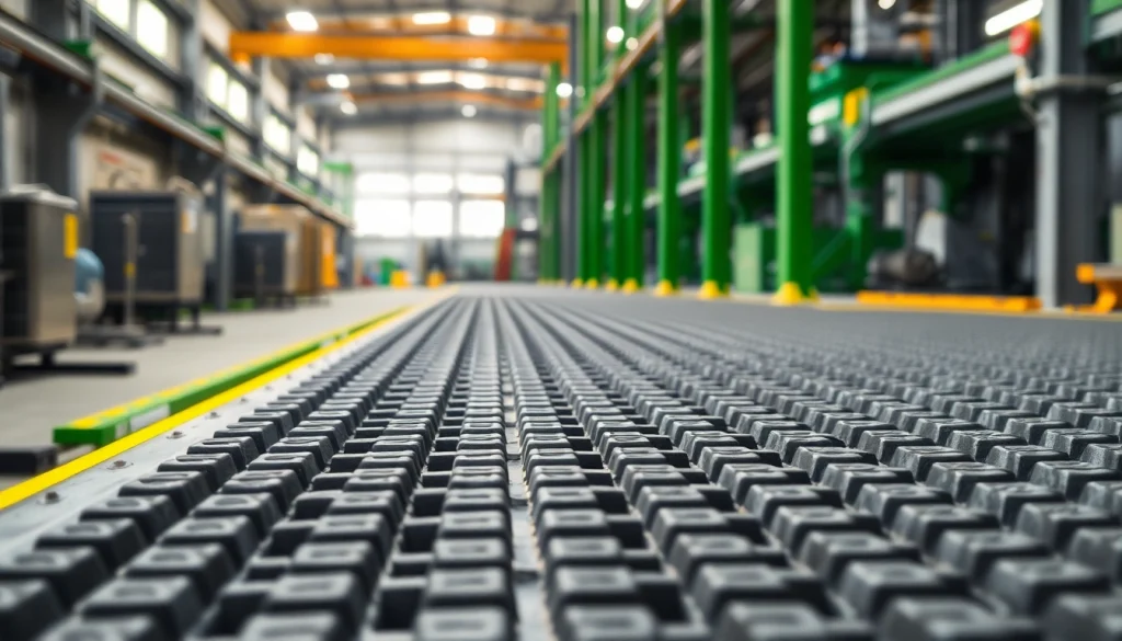 GRP Grating Supplier showcasing durable and non-slip grating panels in an industrial setting.